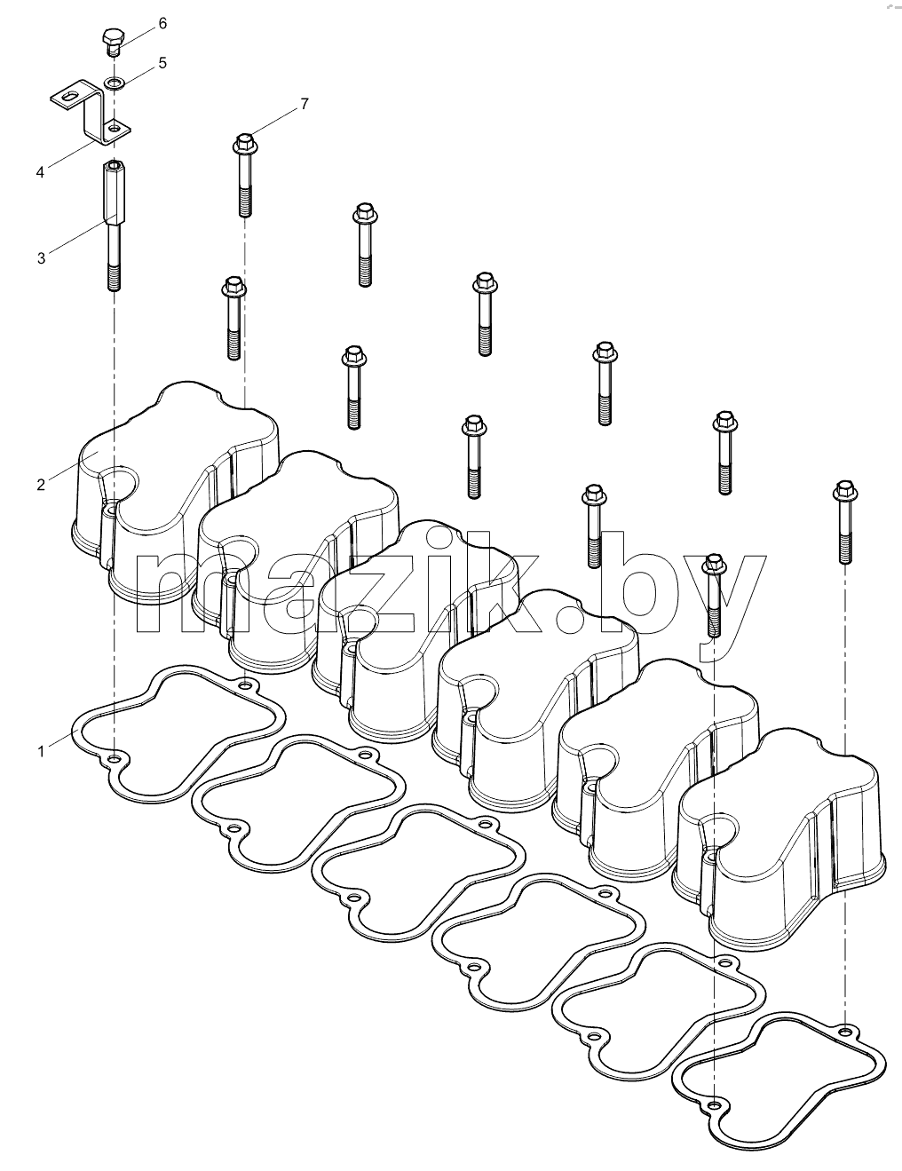 Cylinder cover cover assembly