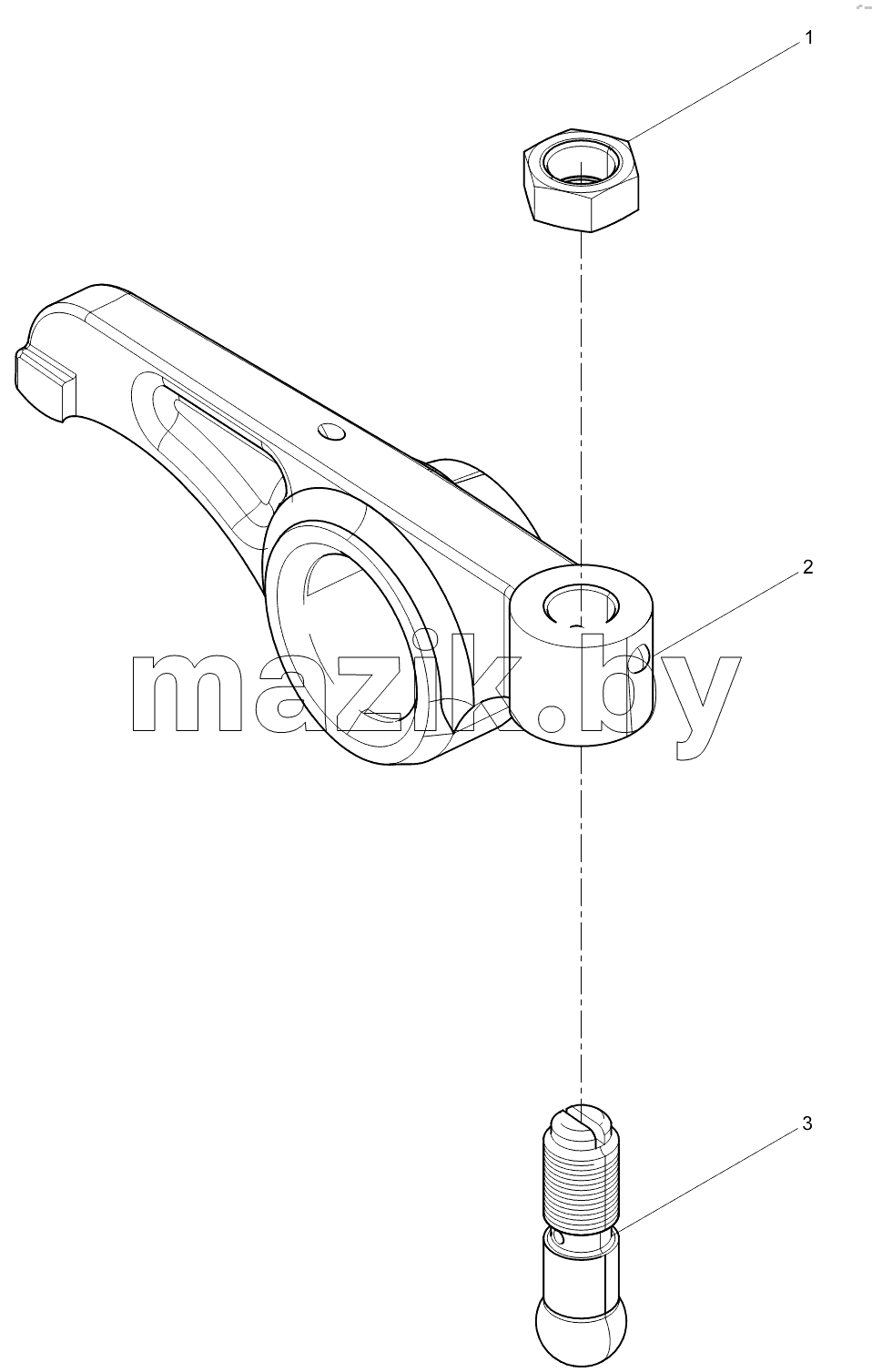 Intake valve rocker arm