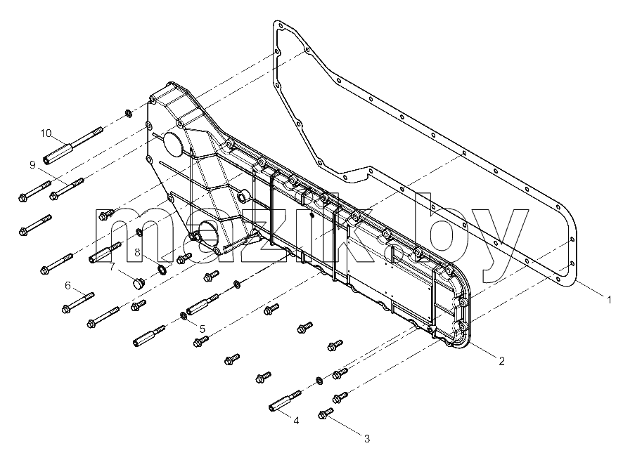  Oil cooler cover assembly