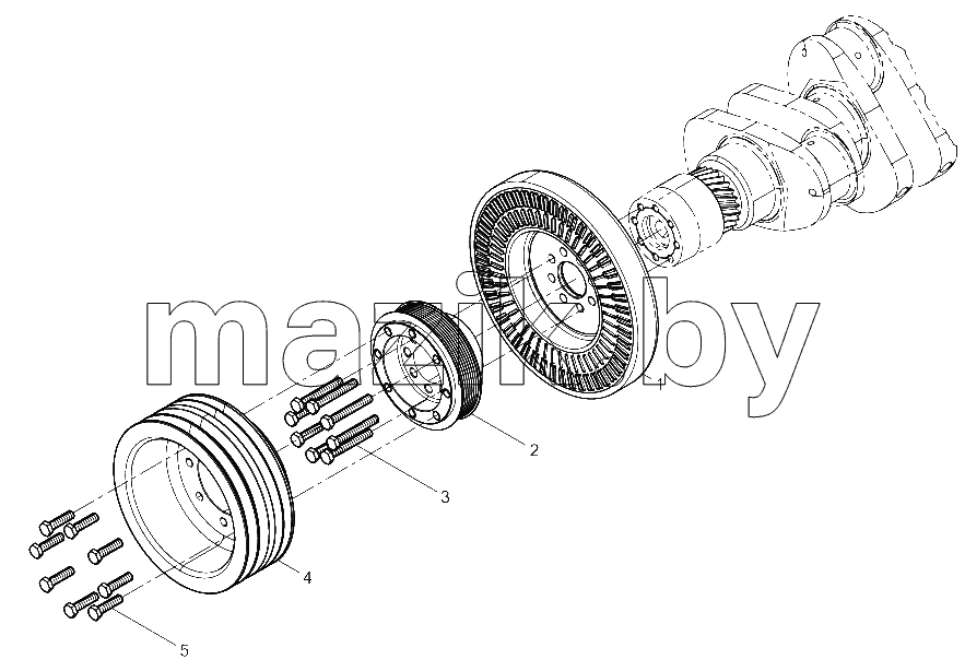  Crankshaft Pulley Group