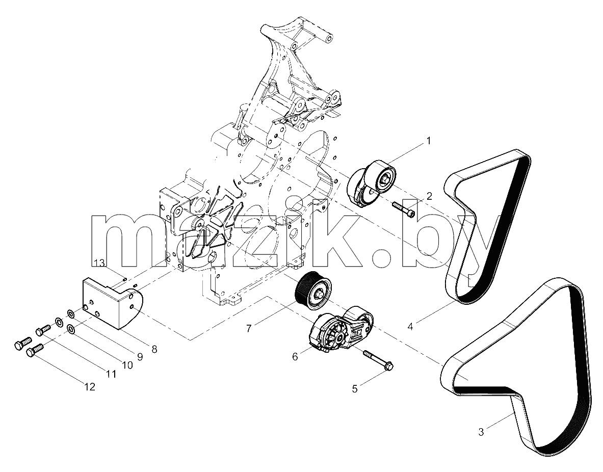  Tensioner And Belt Group