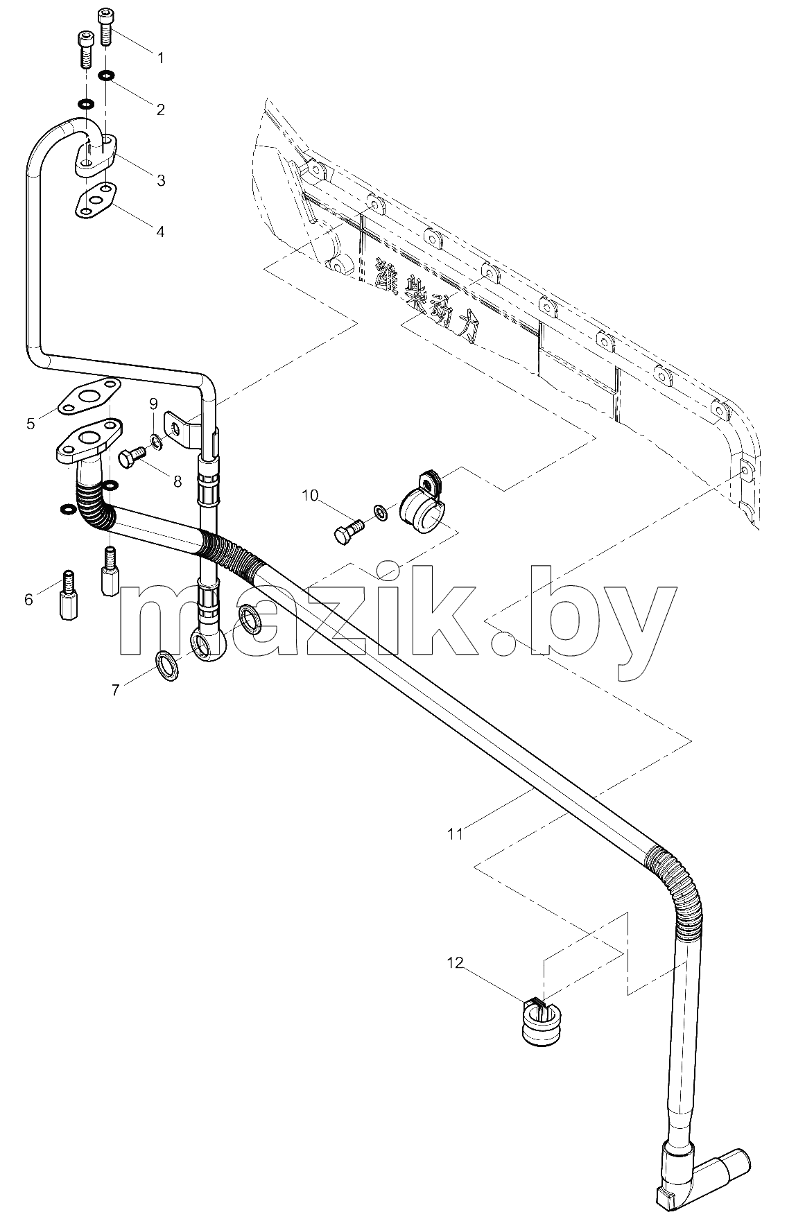  Turbocharger Oil Pipe Group