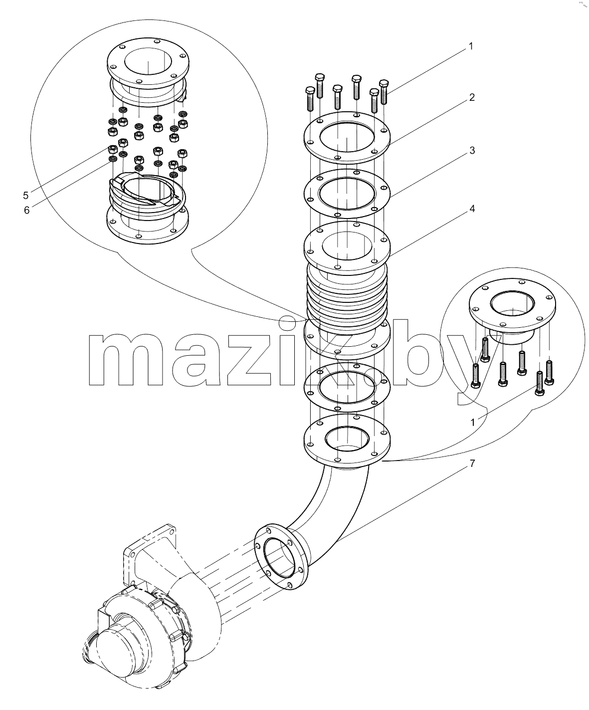  Rear Exhaust Manifold Group