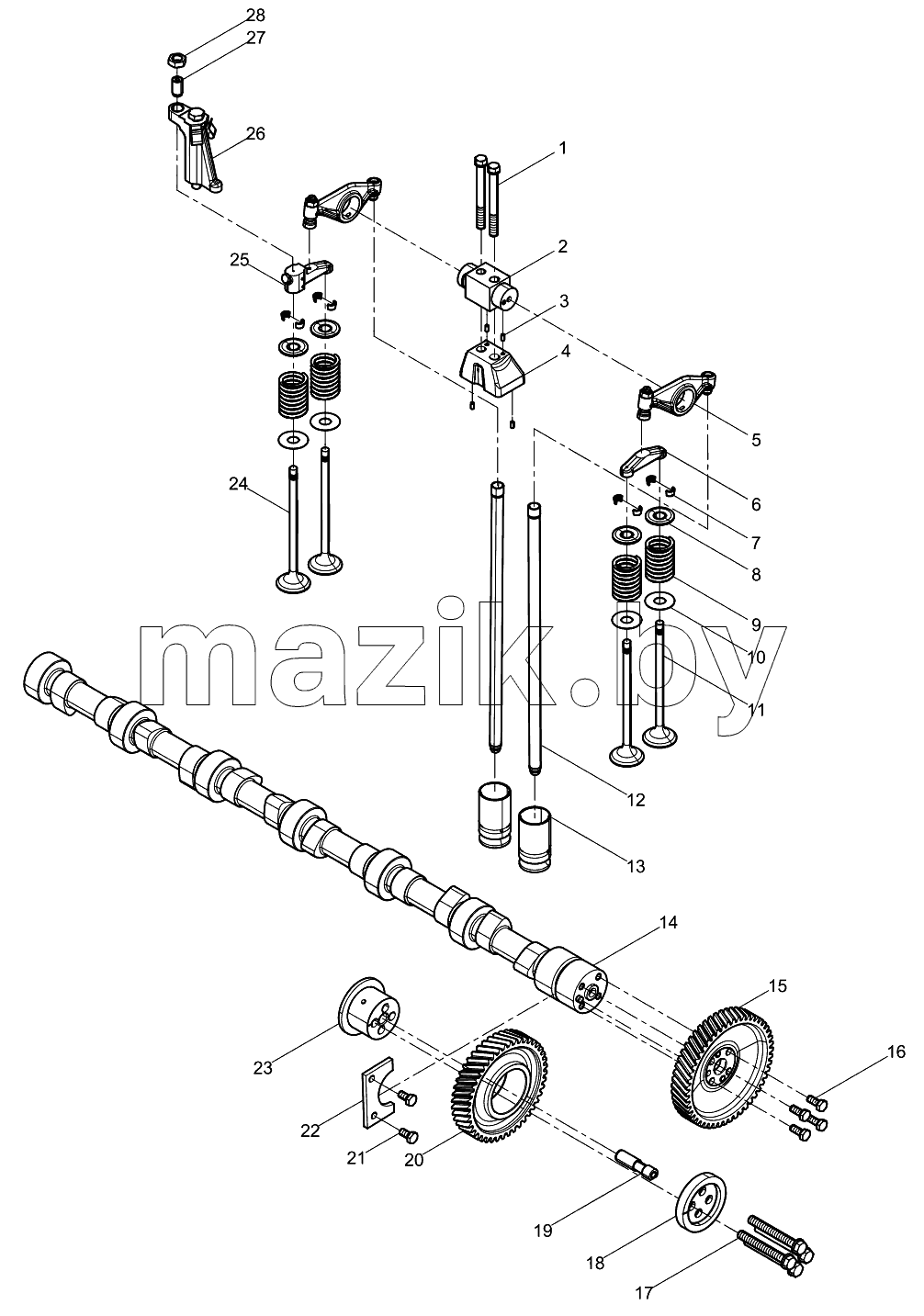  Valve train assembly