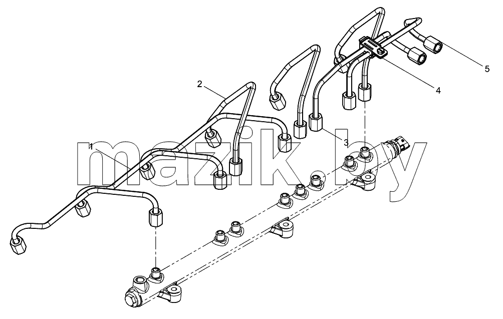  High-Pressure pipe set