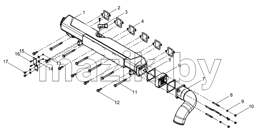  Intake pipe assembly