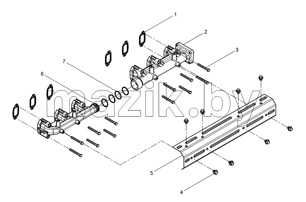  Exhaust pipe group