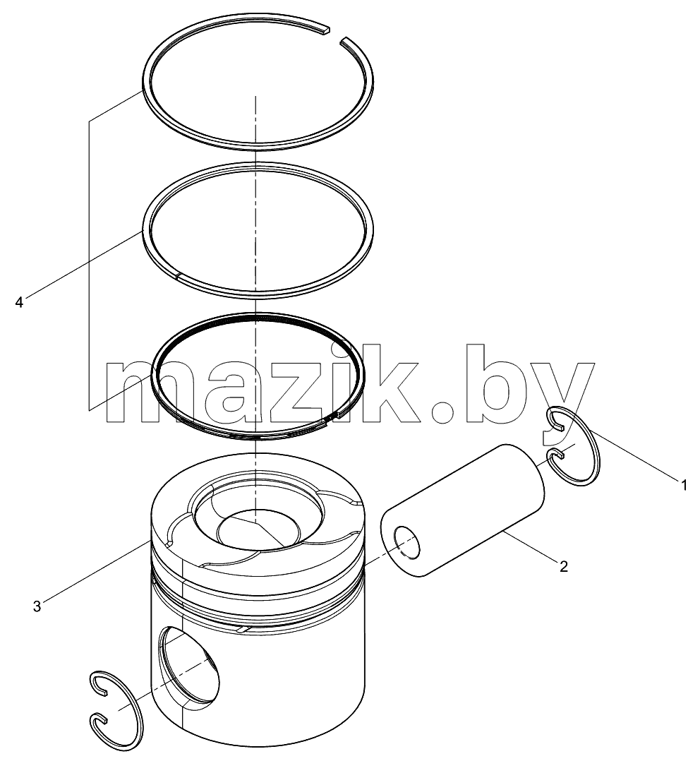 Piston and connecting rod group