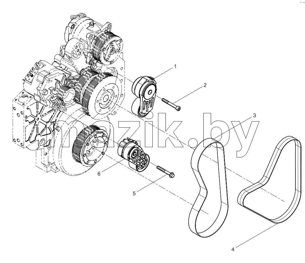  Tensioner And Belt Group