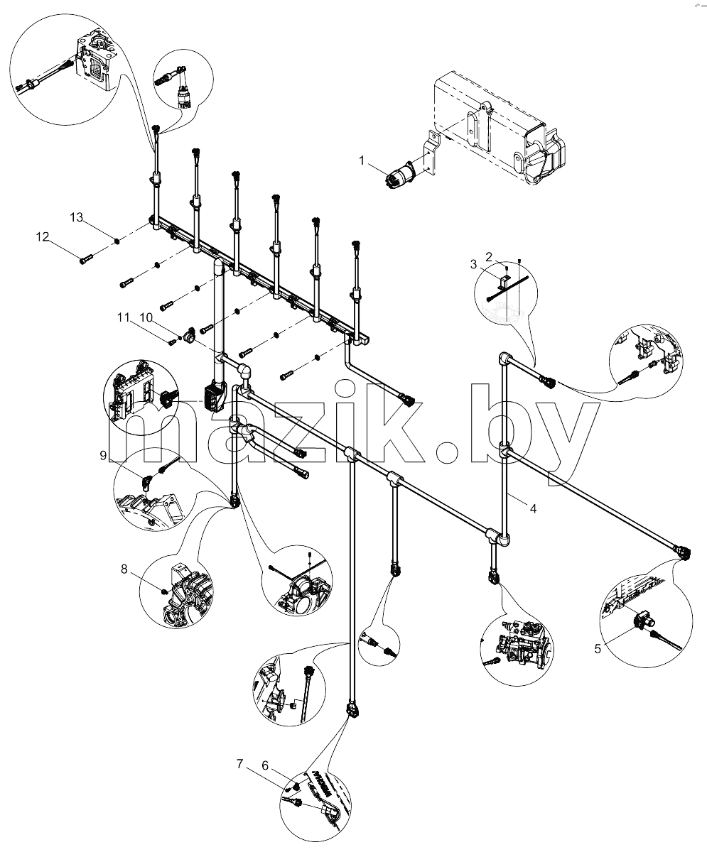  Electronic Control System Harness Group