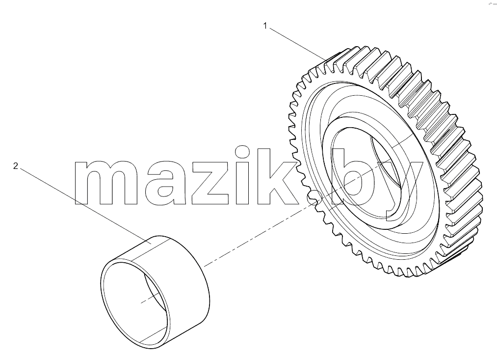  Intermediate gear assembly