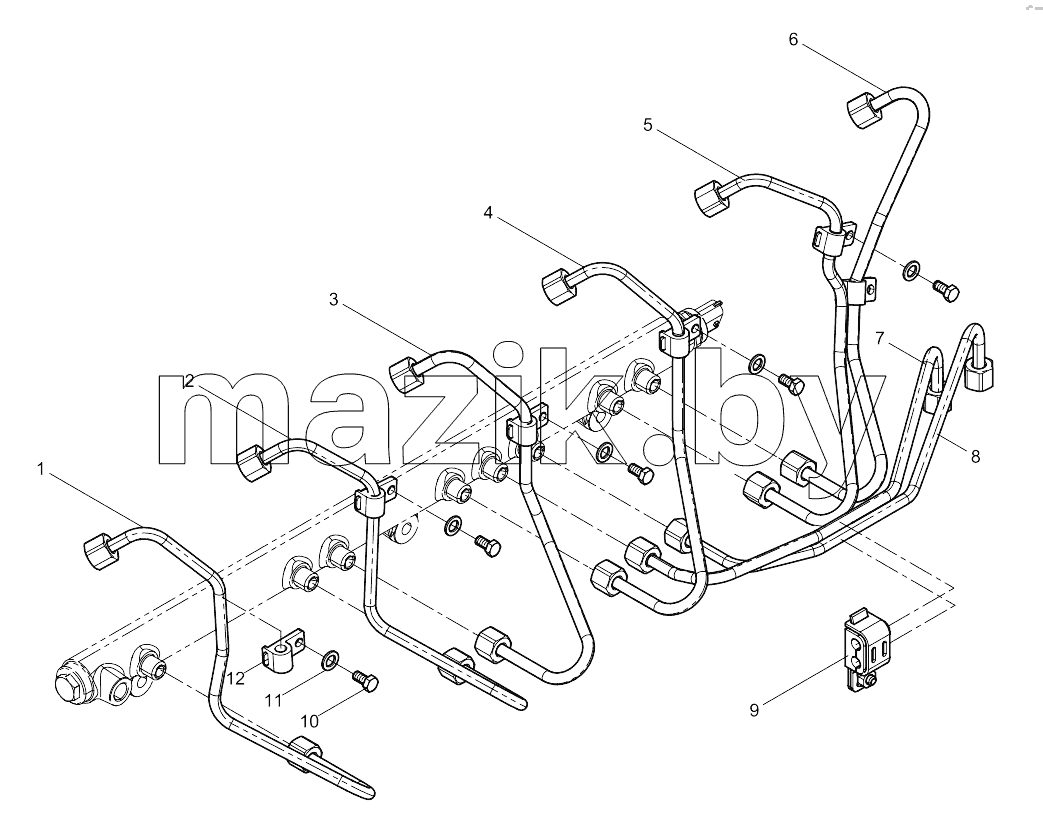  High pressure pipe assembly