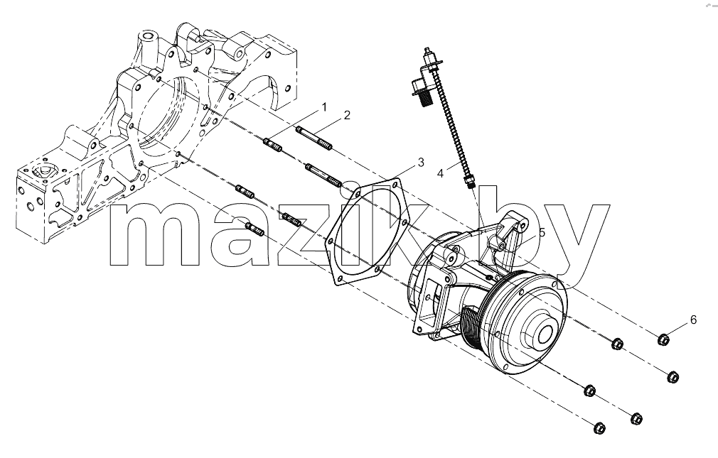  Water pump assembly