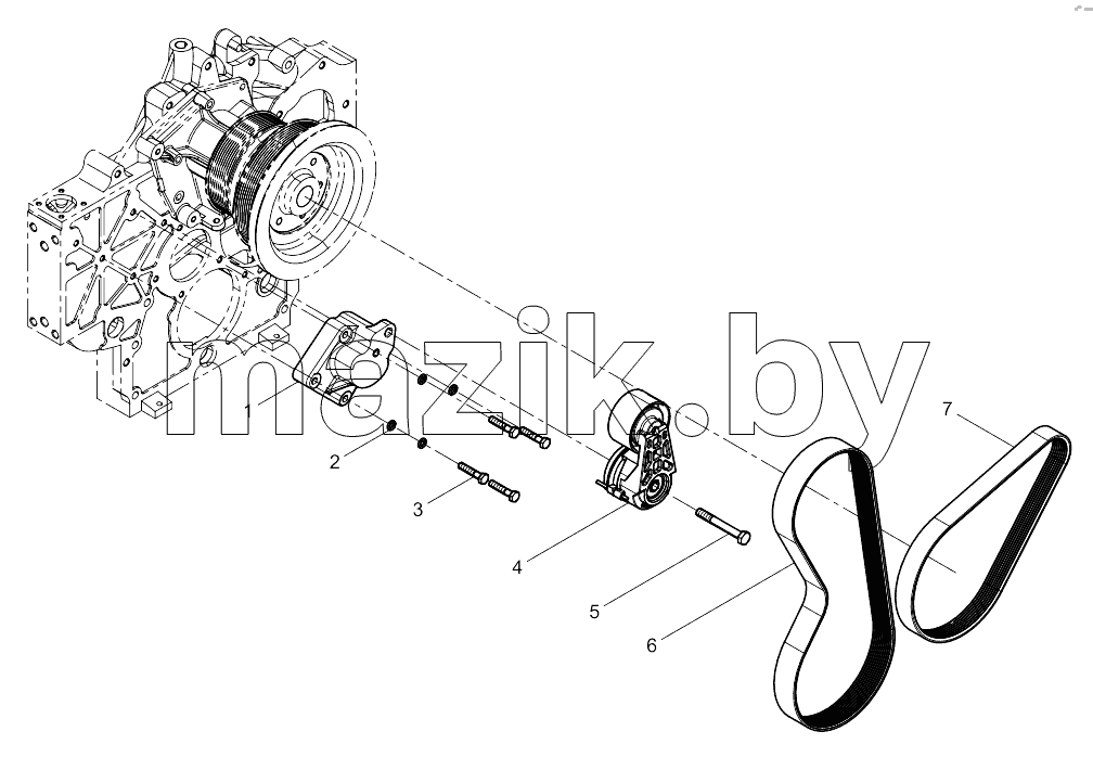  Tensioner and belt combination
