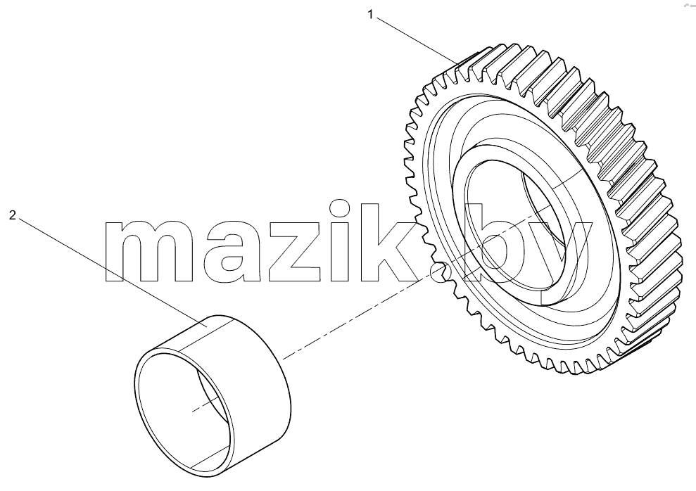  Intermediate gear assembly