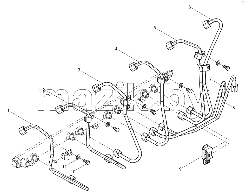  High pressure pipe assembly