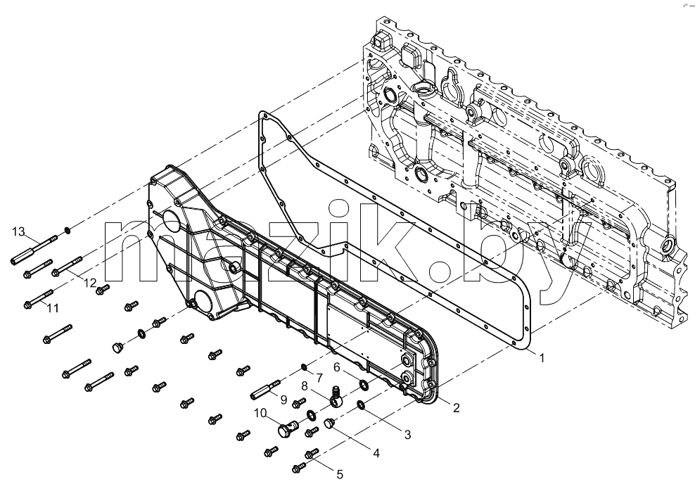  Oil cooler cover assembly