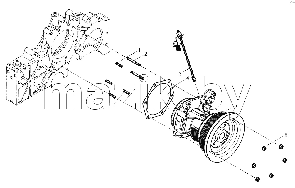  Water pump assembly