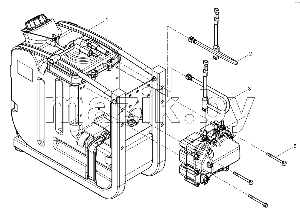  Integrated urea tank assembly