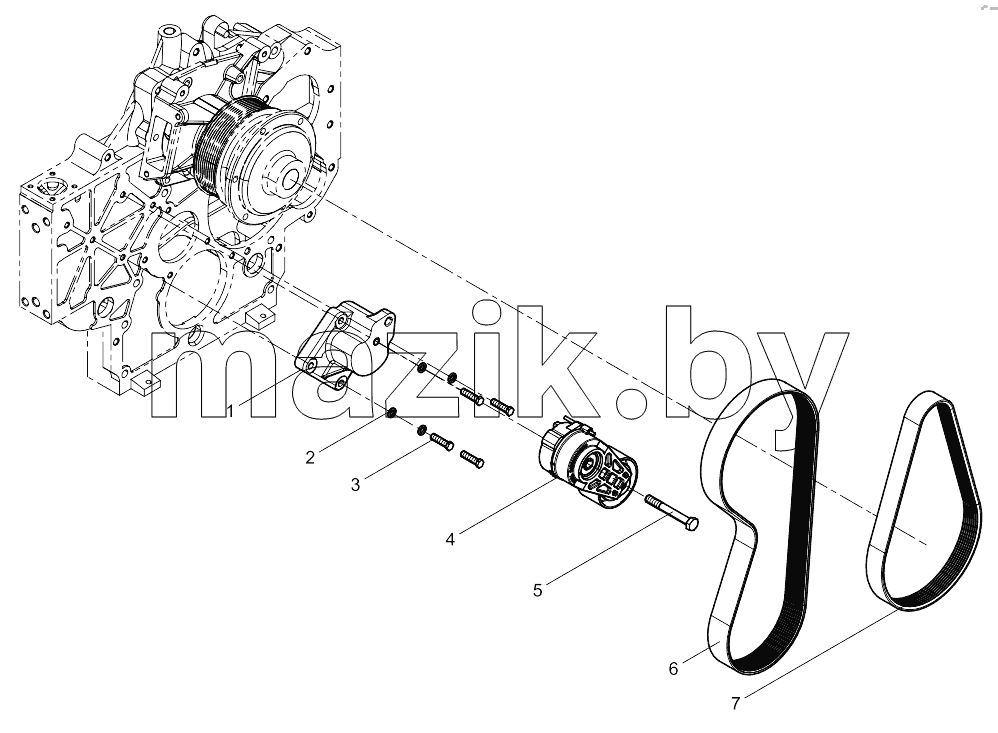  Tensioner And Belt Group