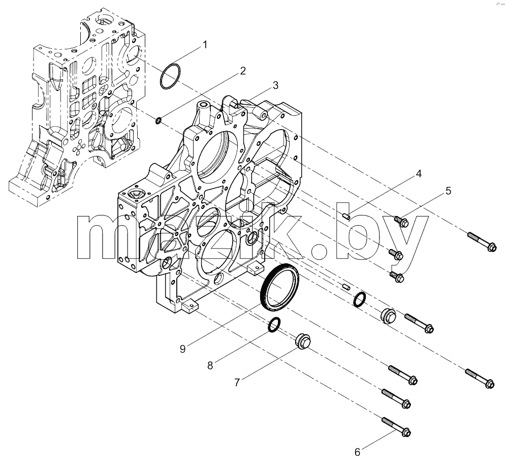  Timing gear housing group