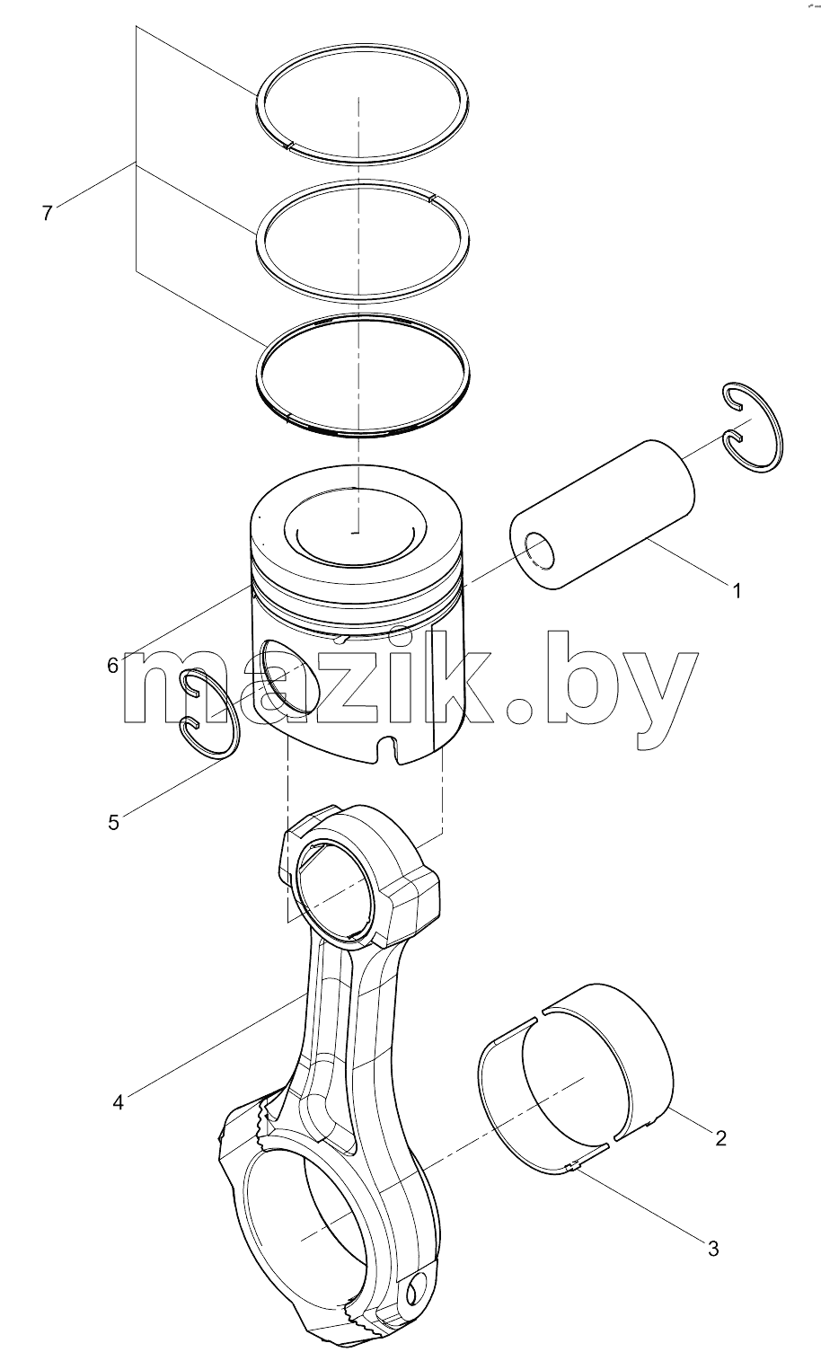  Connecting rod and Piston