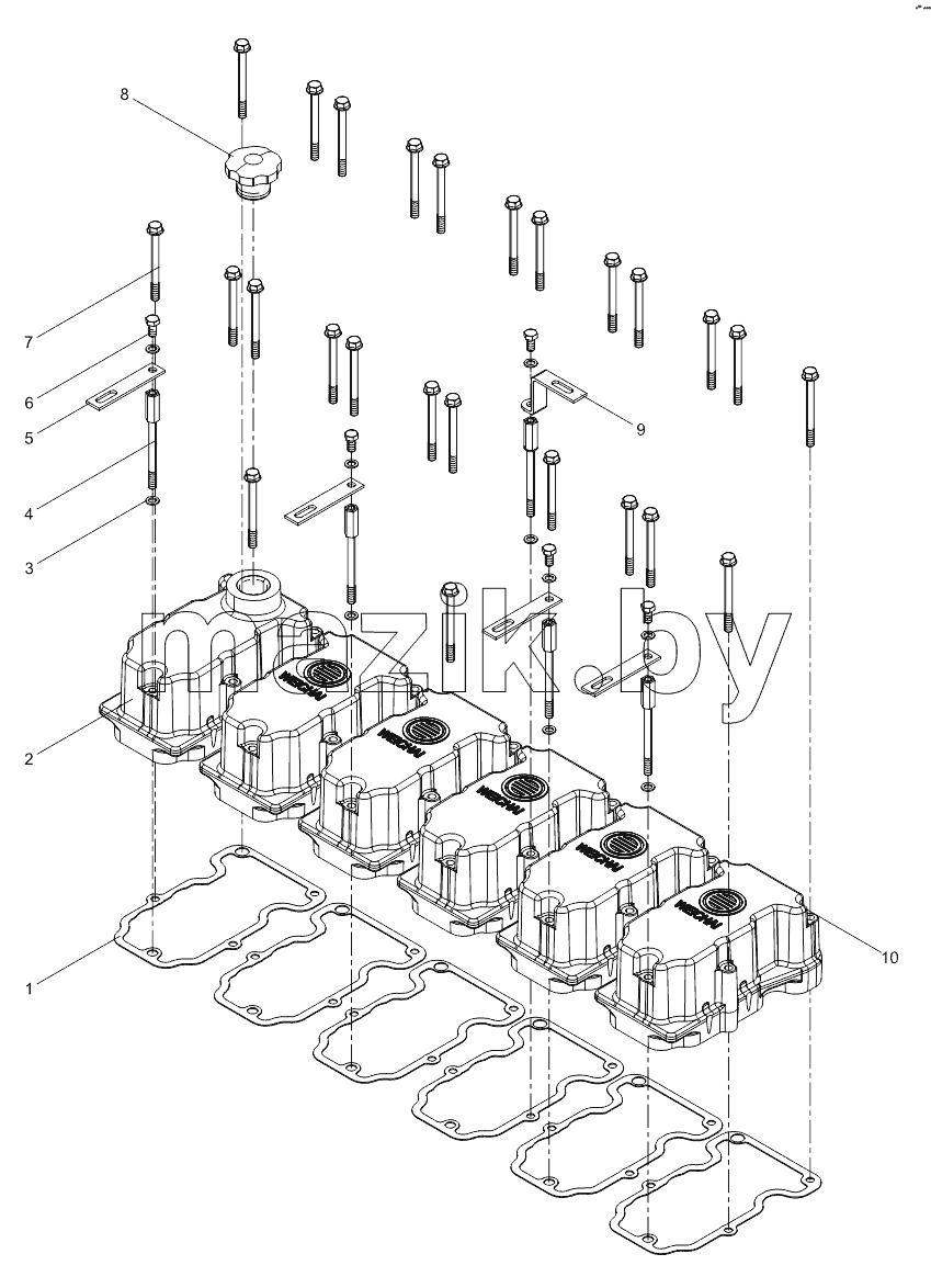 Cylinder head cover assembly