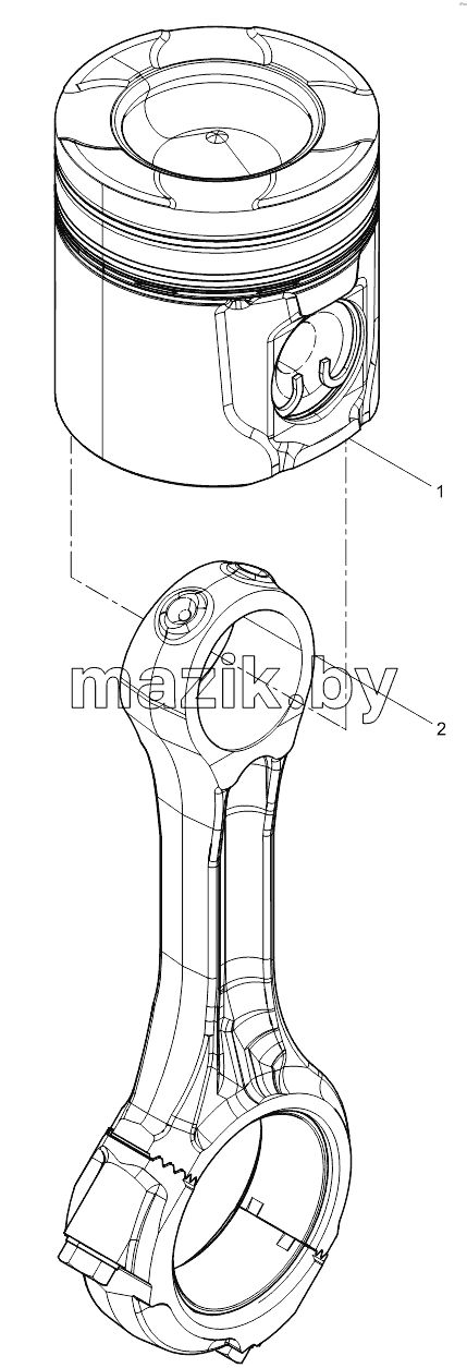 Linkage and piston combination group