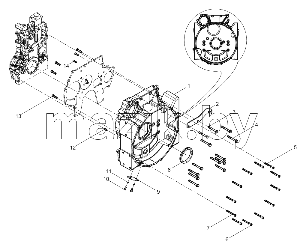  Flywheel Housing Group