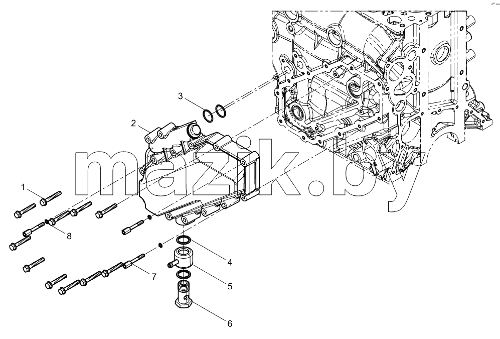  Oil cooler cap Group