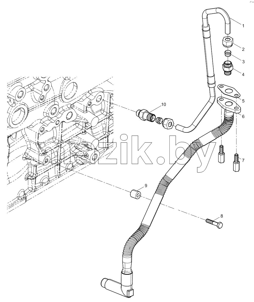  Turbocharger Oil Pipe Group