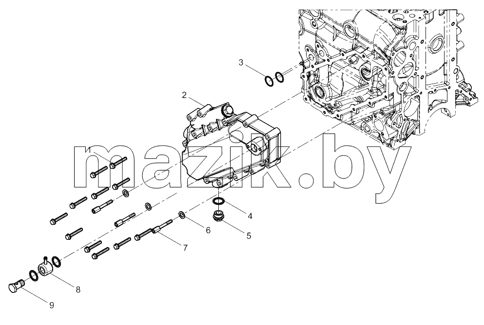  Oil cooler cap Group