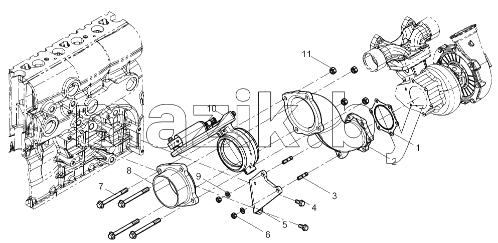  Rear Exhaust Manifold Group