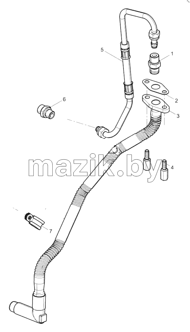  Turbocharger Oil Pipe Group