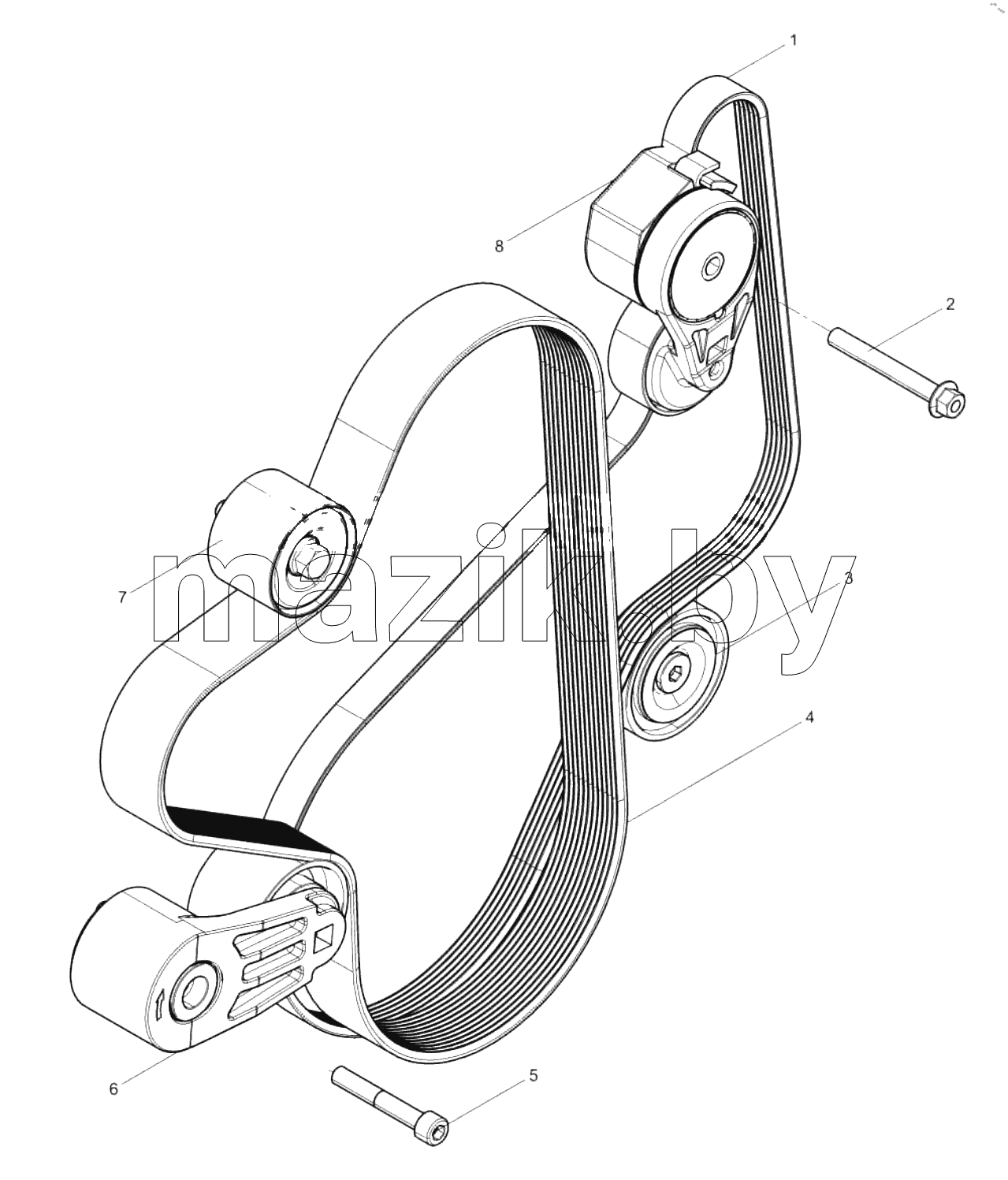  Tensioner And Belt Group