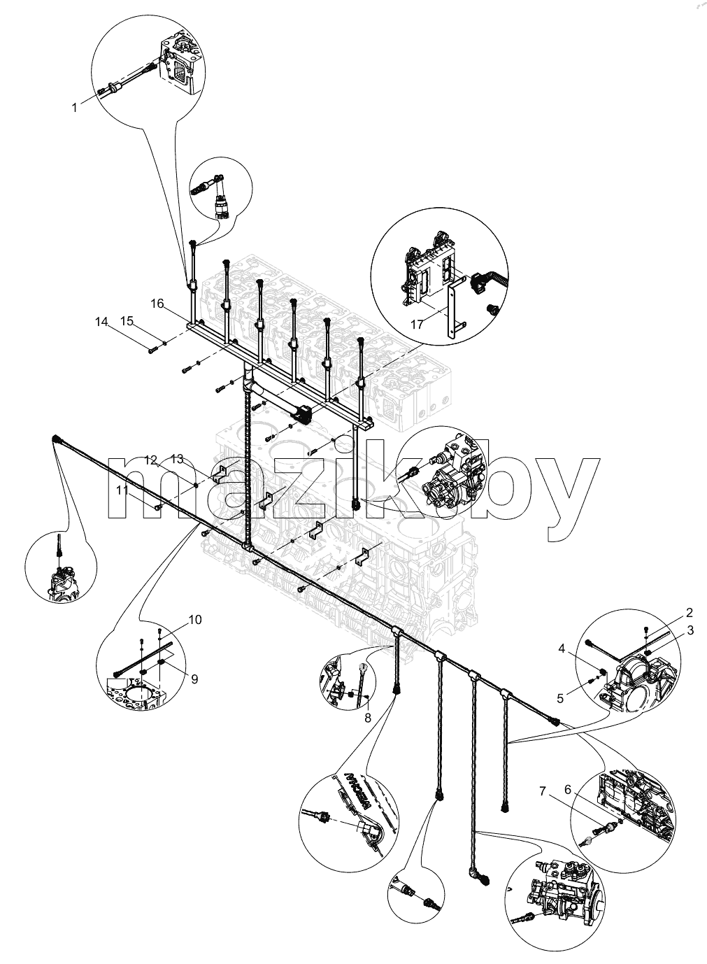  Electronic Control System Harness Group