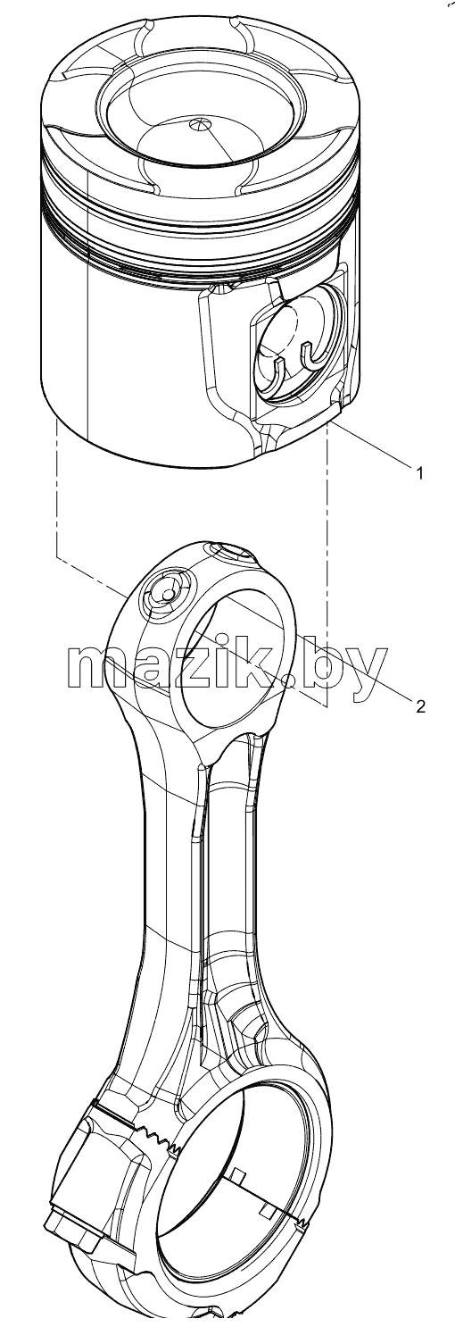  Connecting rod and piston  group