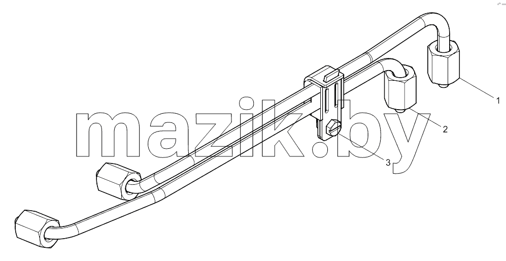  High pressure pipe assembly