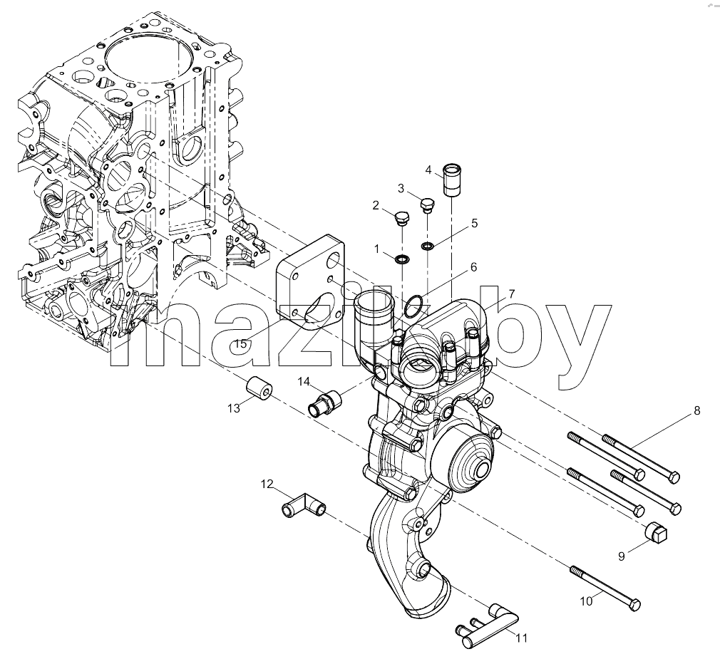  Water pump assembly