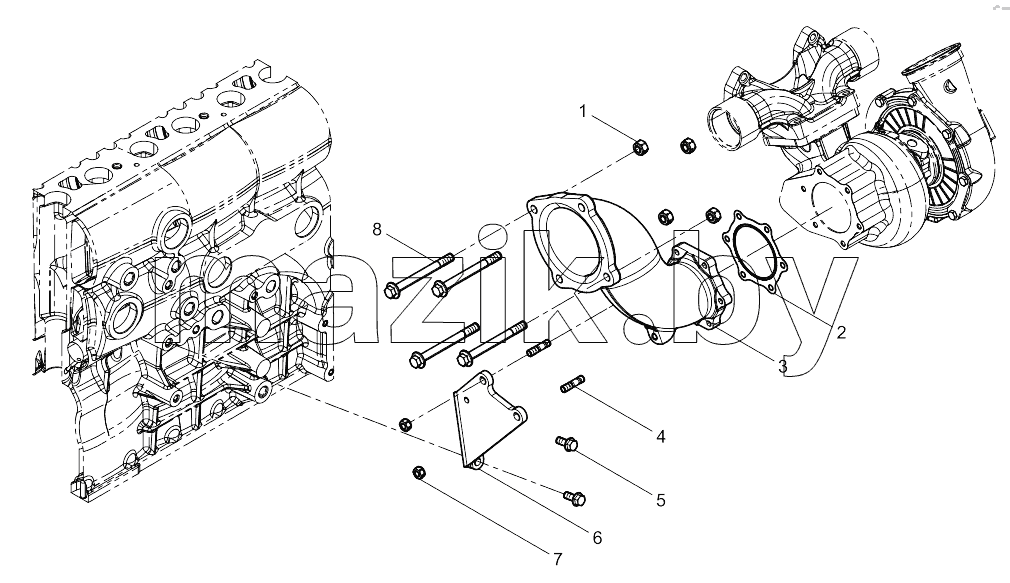  Rear Exhaust Manifold Group