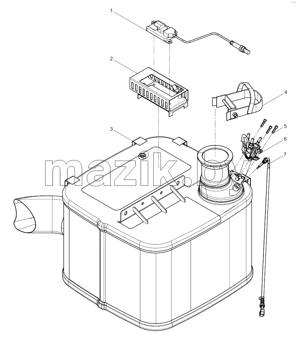 SCR box assembly