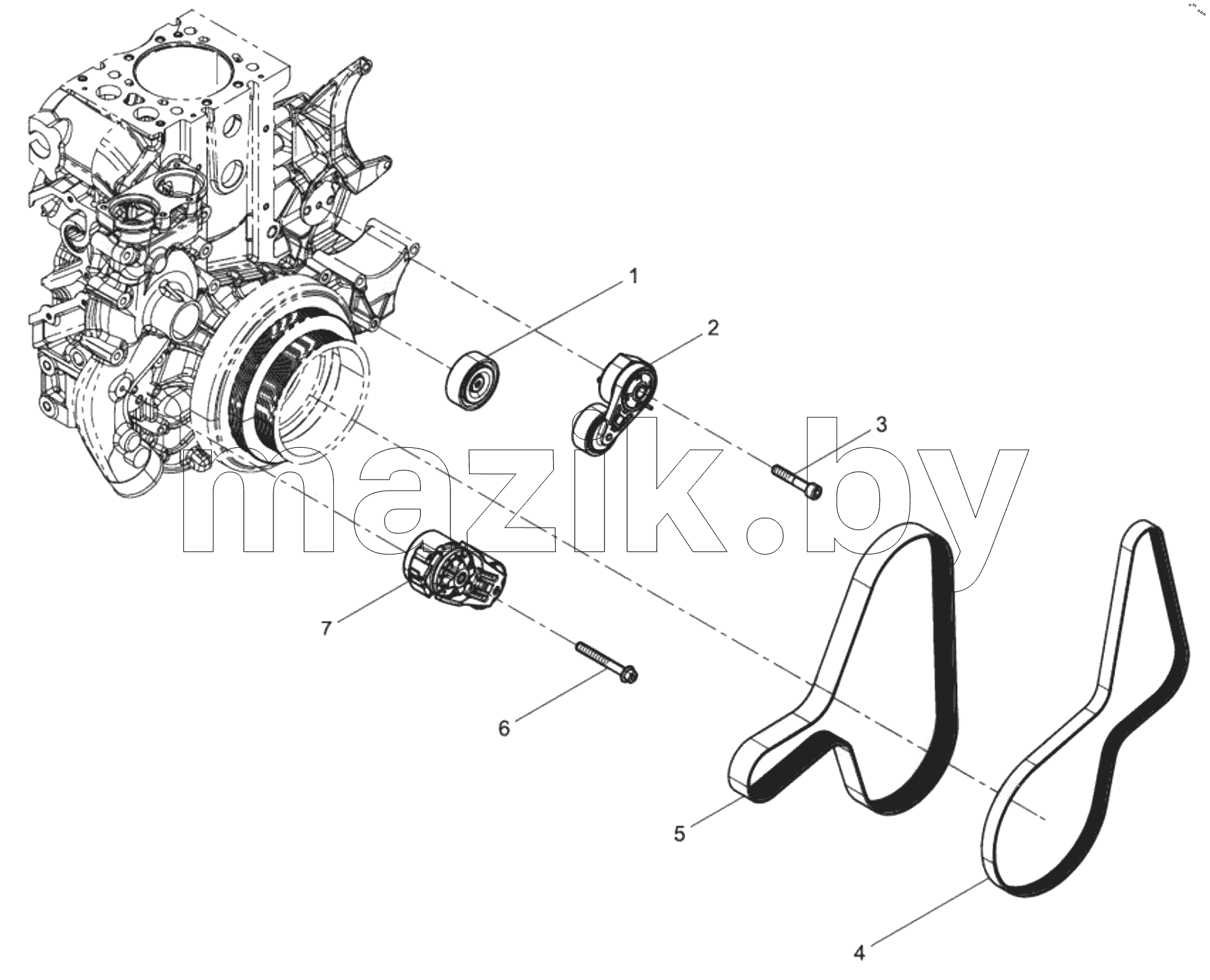  Tensioner and belt group