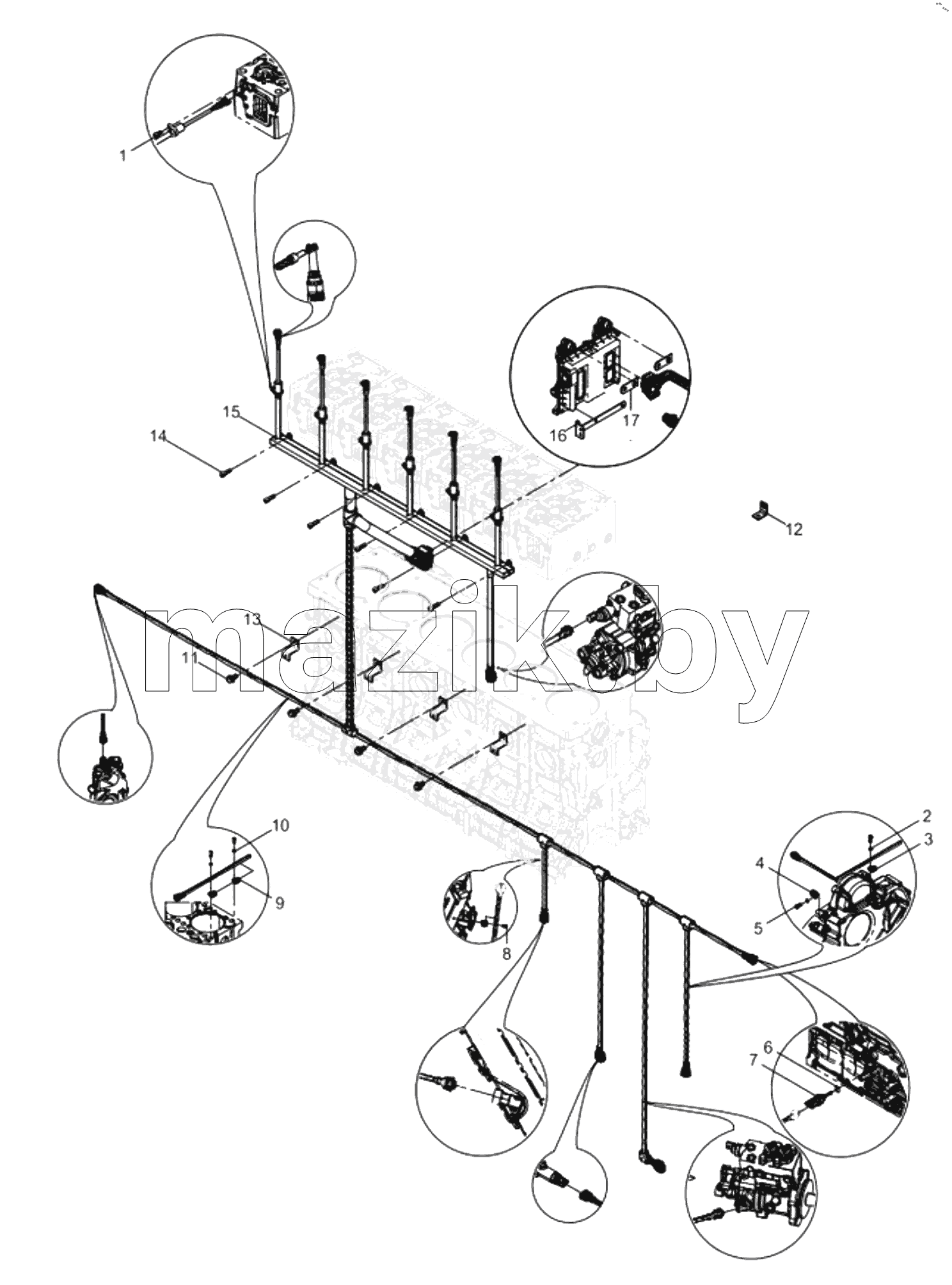  Electronic control system harness group