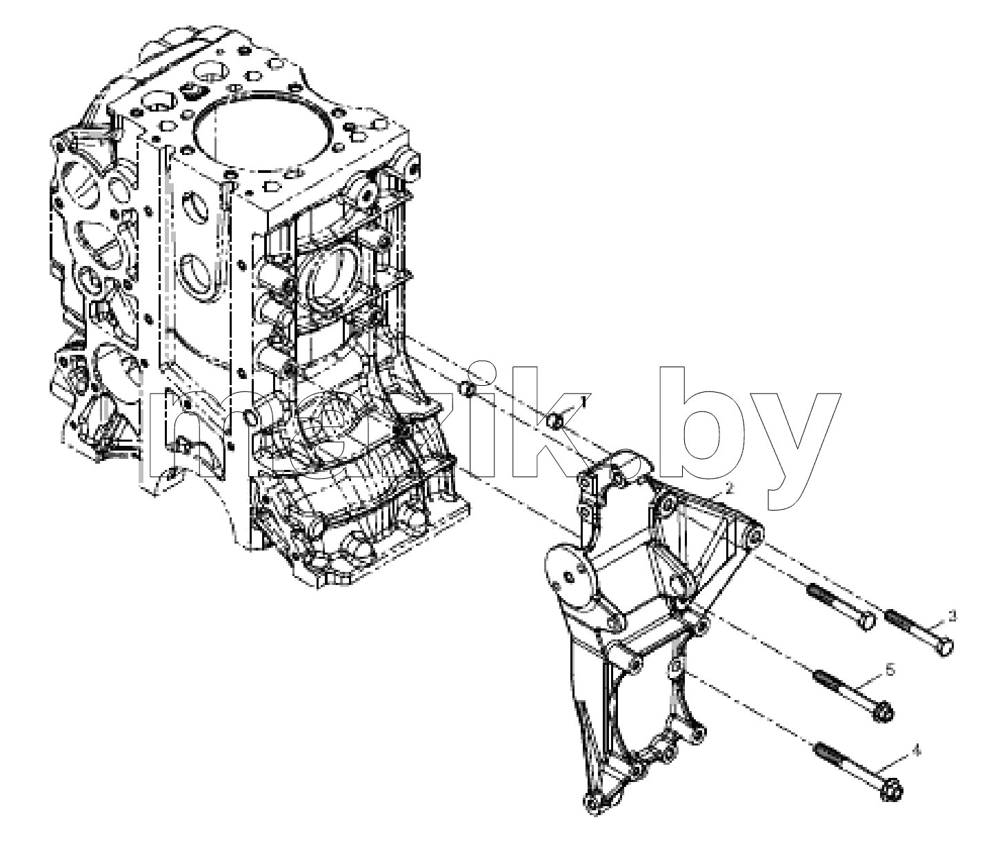  Alternator bracket group