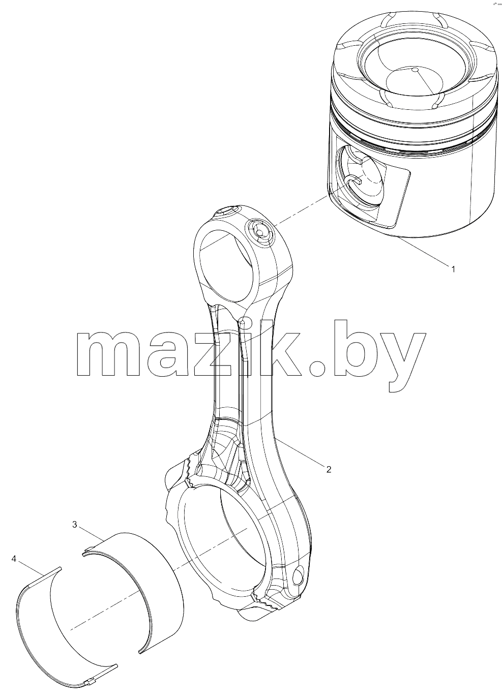  Connecting rod and piston  group