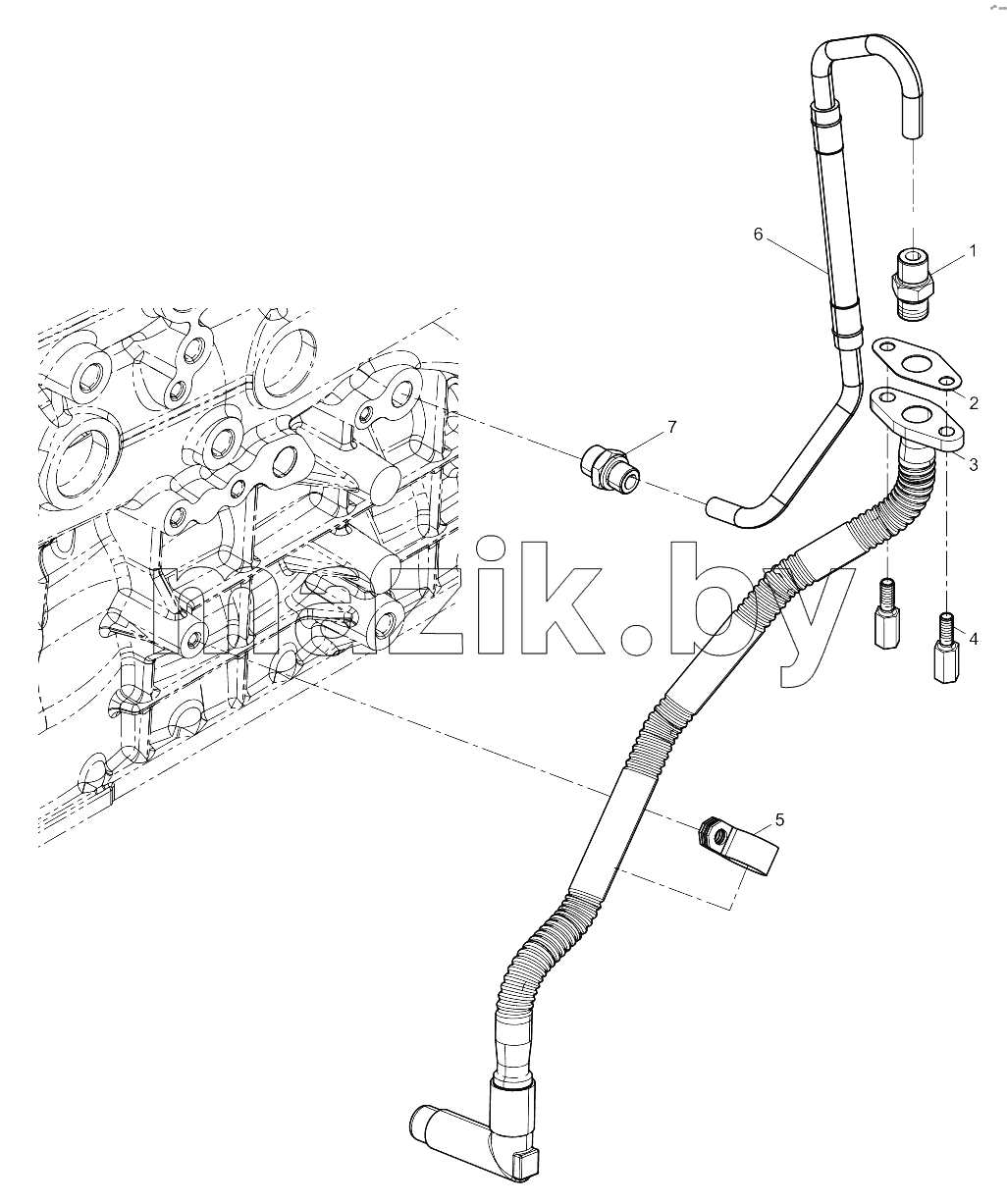  Turbocharger Oil Pipe Group