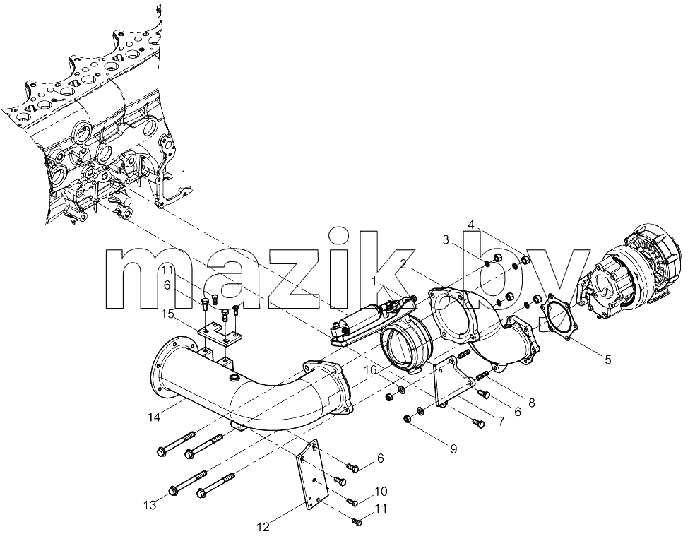  Rear Exhaust Manifold Group