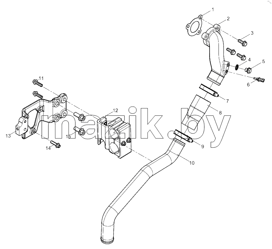  Retarder Water-inlet Pipe Group