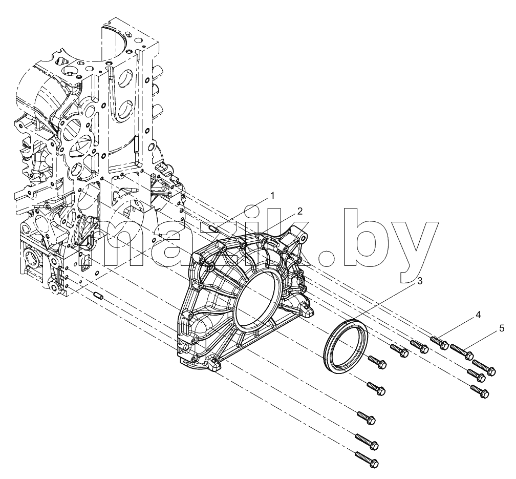  Cylinder block front cover Set