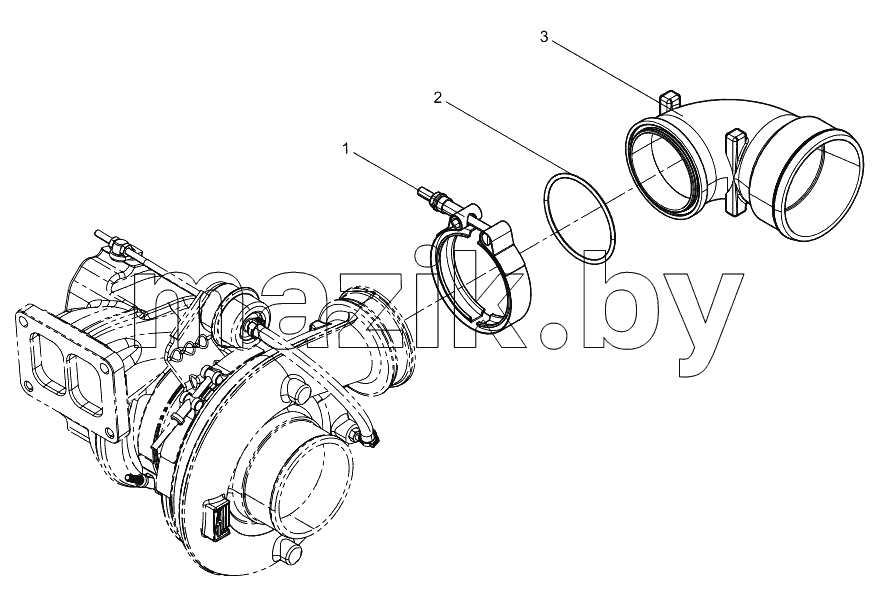  Turbocharger Compressor Air-Outlet Pipe Group
